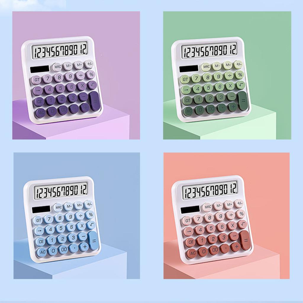 Financial Accounting Tools 12 Digit Dual Power Large Keypad Calculator High Color Goddess Model Back To School Teaching Supplies