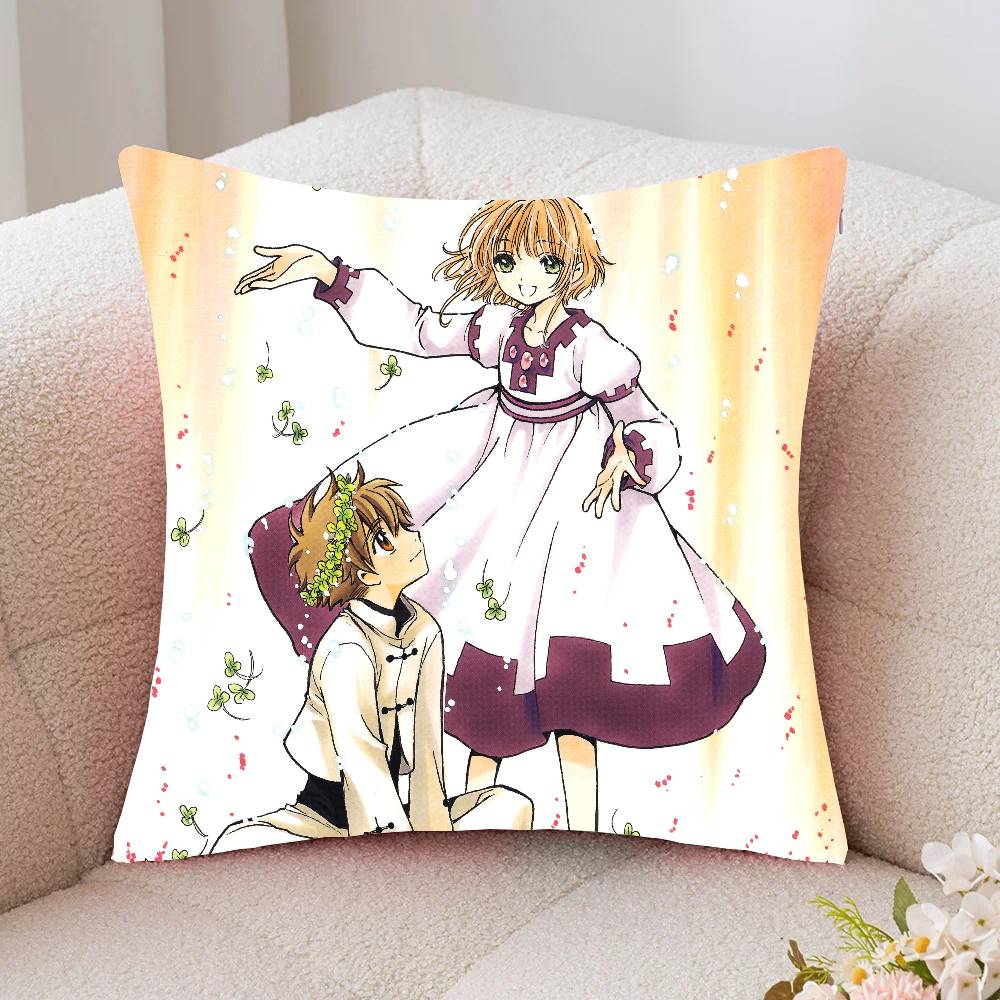 Tsubasa RReservoir Chronicle Manga Pillow Case Fashion Square Pillowcase Bedroom Sofa Room Ins Decoration Leisure