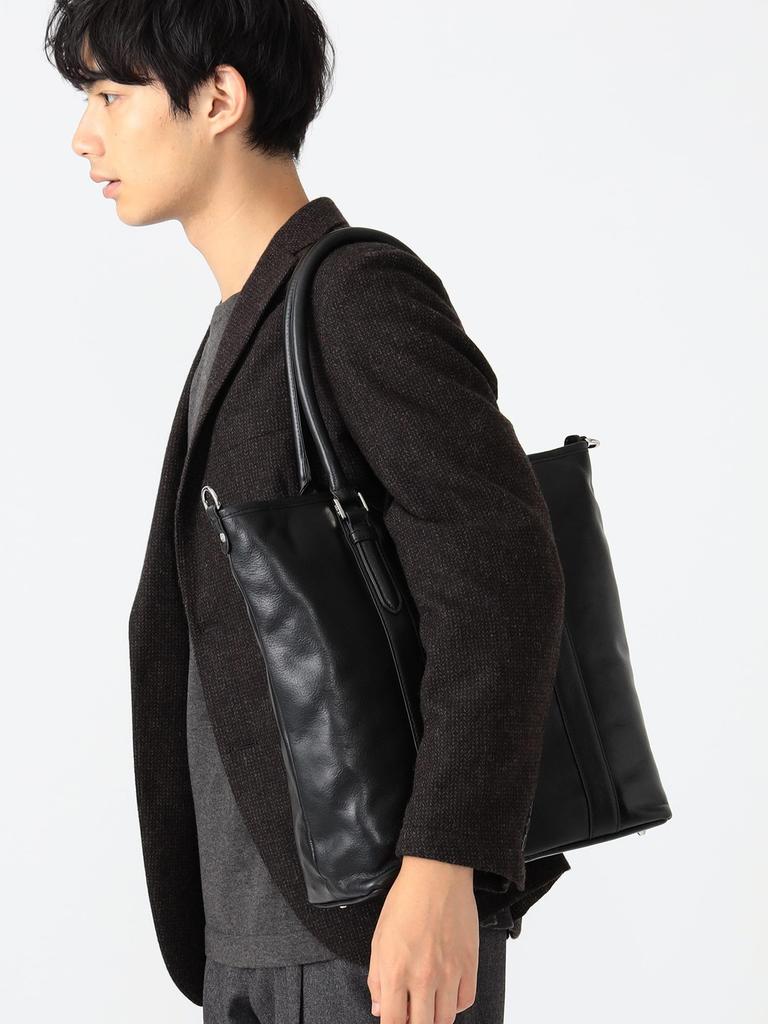 B.:MING LIFE STORE by BEAMS SEEKER Ledertasche 4-Wege, Herren, Schwarz, Einheitsgröße