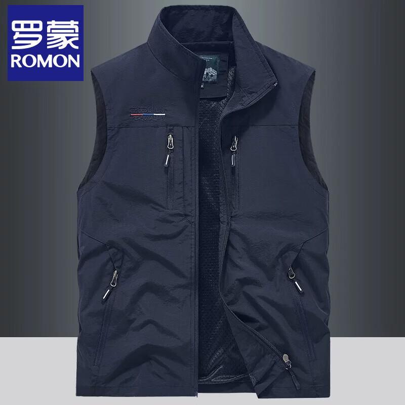 Luomeng Men's Summer Outdoor Quick-Dry Multi-Pocket Vest