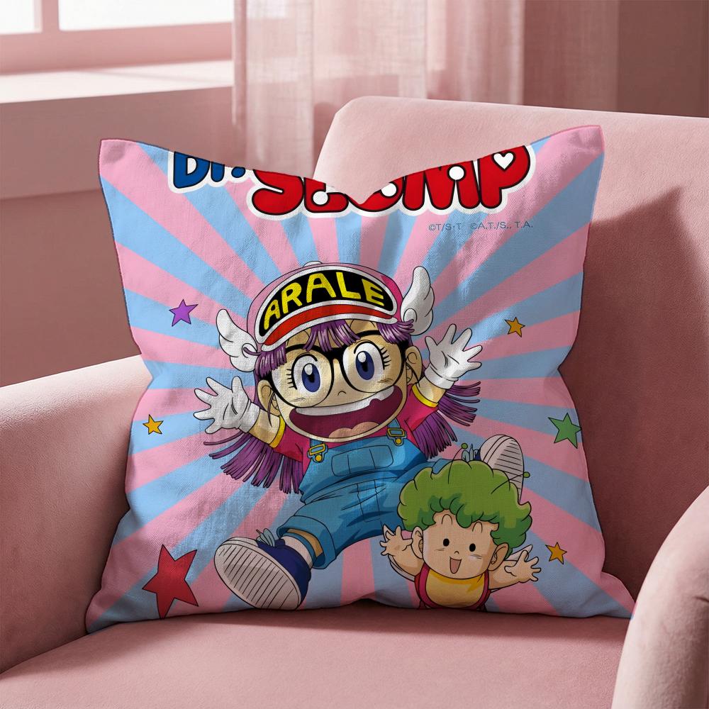 K-Kawaii Dr. Slump ANIME Cushion Cover Multi-Scene Pillow Cover for Home & Car - Reversible, Soft & Durable for Daily Use