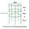 Plastic Multi-Tier Round Plant Trellis Stakes, 5-Pack