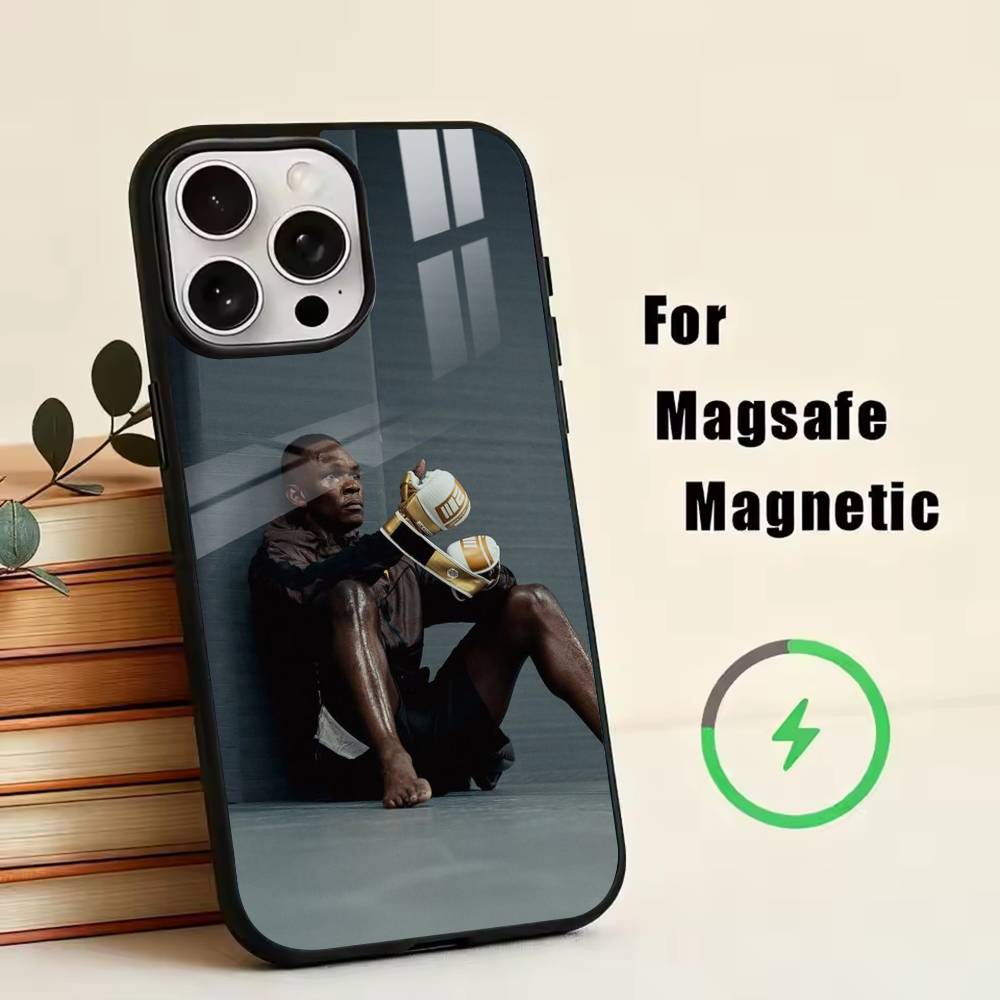 I-Israel Adesanya   Phone Case For iPhone17,16,15,14,13,12,11 Plus,Pro Magnetic with Magsafe Wireless Charging