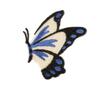 Embroidery label self-adhesive patch cartoon butterfly hand account DIY shoes and hats accessories, national style embroidery cloth sticker