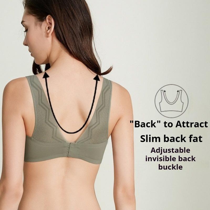 Small Chest Push-up Adjustable Vest-style Latex Underwear One-piece No-wire Breast-collecting Bra Breathable and Comfortable Bra