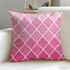 Moroccan Pattern Cushion Cover Soft & Easy-Wash Pillow Case – Versatile For Couch, Bed, Travel And Office