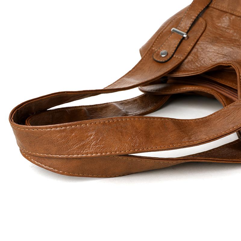 Schultertasche mit großer Kapazität Weiches Leder Tasche für Mütter mittleren Alters Damen Umhängetasche