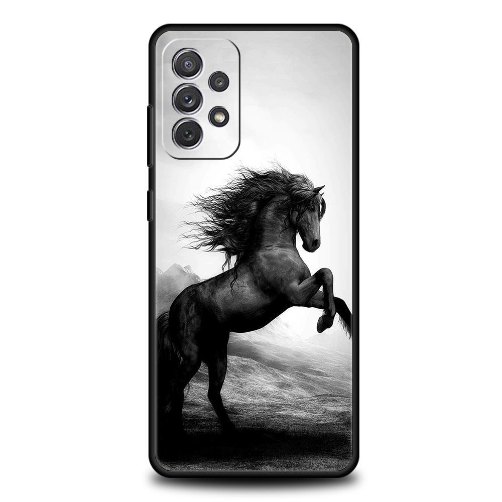 Running Horse Animal Phone Case For Samsung Galaxy A55 A53 A51 A35 A33 5G A31 A25 A23 A21s A15 A13 A73 A71 A05s A03s S8 S9 Cover
