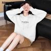 TonLion Damen Freizeit Kapuzenpullover