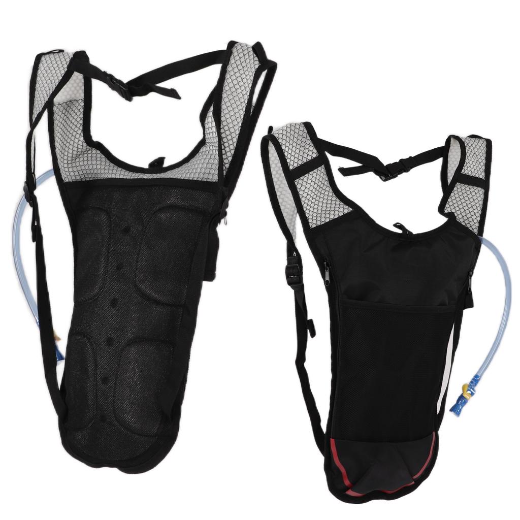 Hydration Pack Lightweight Breathable Multifunctional Water Backpack with 2L Water Bag Straw for Running Hiking Cycling