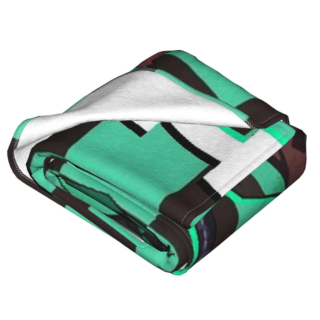 Demon Slayer Plush Kimetsu No Yaiba Kamado Tanjirou Anime Blankets Flannel Sofa Throw Blanket for Bedding Throws Bedspread Quilt