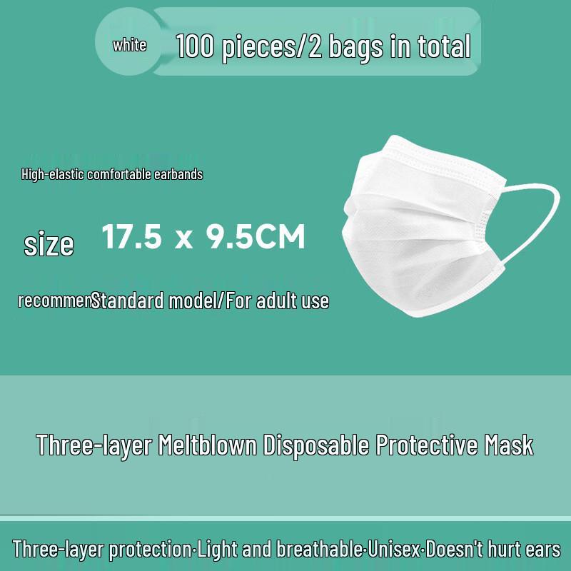 Disposable 3-Ply Meltblown Face Mask
