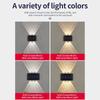4/6/10 LED Solar Wand Lampe Im Freien Wasserdichte Auf Und Ab Leuchtende Beleuchtung Garten Dekoration Solar Lichter Treppen Zaun sonnenlicht Lampe