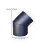 45Degree Chimney Elbow High Temperature Resistant WoodFired Fireplace 45 Degree