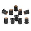 10PCS Well Nut M6x0.8mm Rubber Captive Brass for Motorcycle ATV Windscreens Body