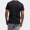 Adidas T Shirts Men's Black Crew Neck Moderate Straight Fit FT8833