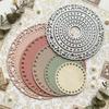 Round Heart Metal Die Cut, DIY Scrapbooking Embossing Stencil, Handmade Greeting Card Making Metal Cutting Dies, Gift Card Making Tools
