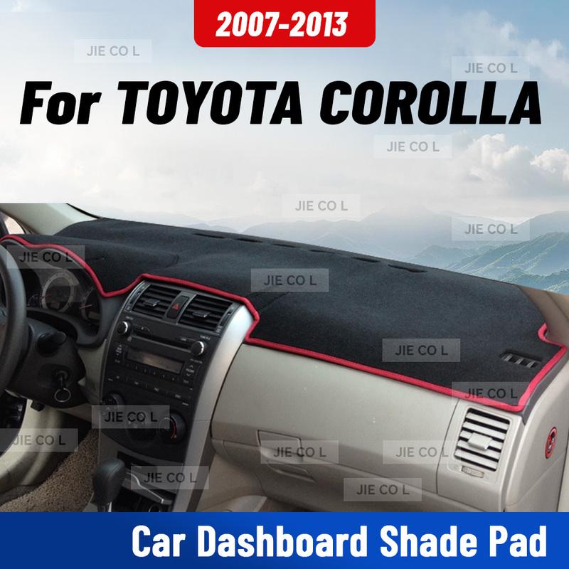 Dla TOYOTA COROLLA 2007-2013 Mata na deskę rozdzielczą Samochodowa Pokrowiec na deskę rozdzielczą Anti-UV Mata na deskę rozdzielczą Osłona przeciwsłoneczna Poduszka Dywanik Akcesoria ochronne