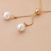 Elegant Elastic Imitation Pearls Bracelet Pull-out Handchain Unique Everyday Wear Wrist Jewelry Accessory For Girls