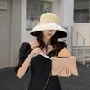 Solid Color Outdoor Travel Summer UV Protection Bowknot Sun Hat Women Cap Bucket Hat Fisherman Hat