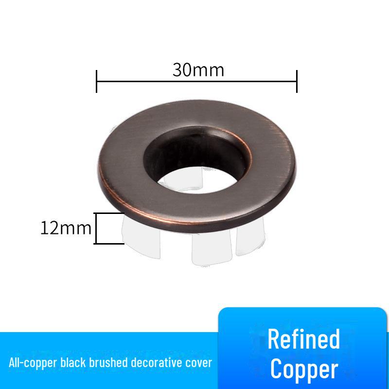 Dekorativer Überlaufstopfen für Waschbecken - Waschbeckenzubehör