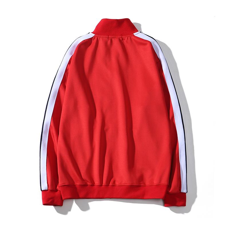 Tide marca all'ingrosso lato nero e bianco a righe uomo e donna cappotto largo angelo palma campus retro sportivo casual giacca