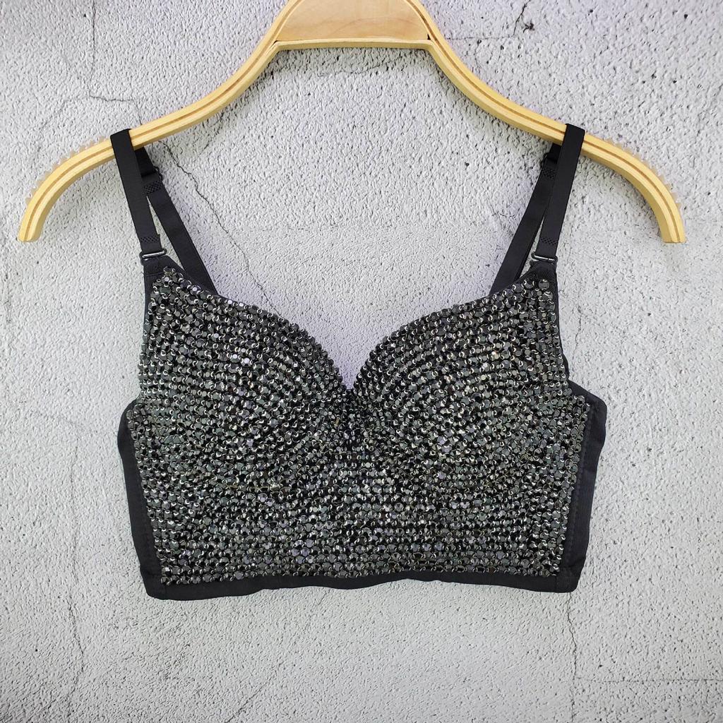 Sleeveless Ultra-short Vest Solid-color Waistcoat Sexy Inner or Outer Wear Celebrity-style Top Trendy Layering Piece Sexy Look Chic Waistcoat