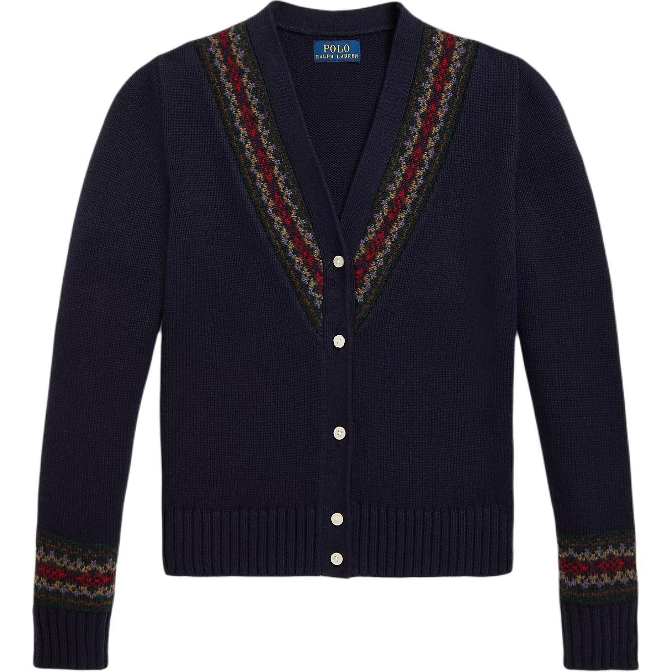 

Polo Ralph Lauren Cotton Blend V-Neck Cardigan Kids sweaters 313978875-001 XL