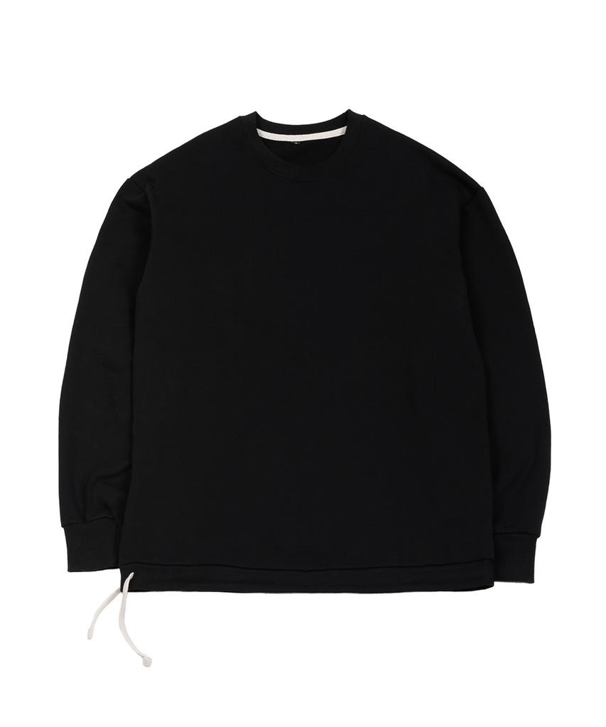 Paenseu Layered String Sweatshirt Black