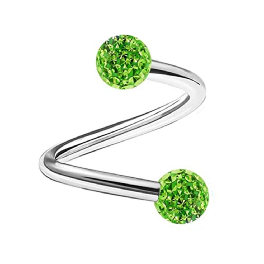 Stål Nese Ring Piercing Lepper Ring Lip Studs Twist Tragus ørering Stud Twist Helix øredobber