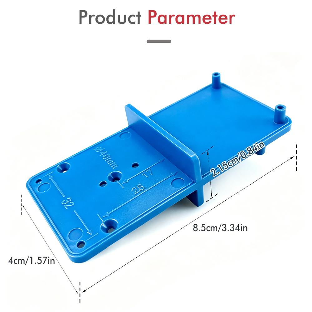 35mm Hinge Drilling Jig, Door Panel Hinge Positioning Template, Woodworking Hinge Drilling and Installation Aid