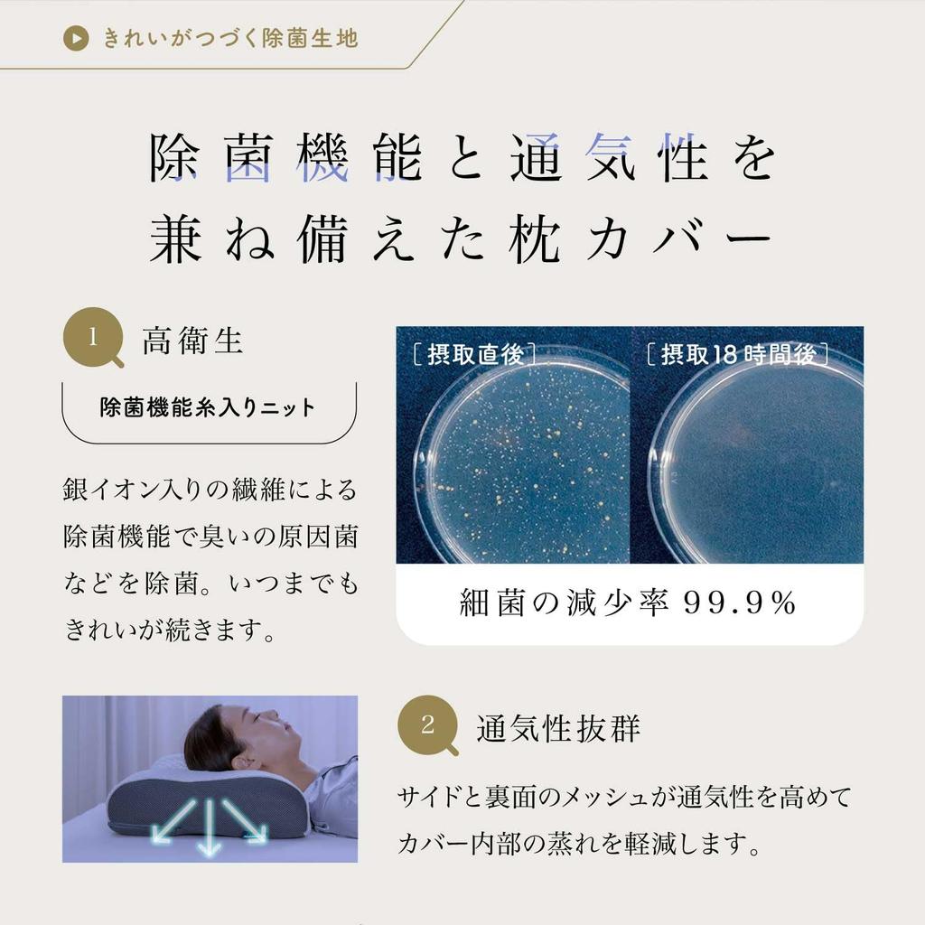 France Bed Shoulder Fit Pillow Plus Medium Type, White, 57 X 37 Cm, Adjustable Height and Comfort, Sterilizing, Washable, Made In Japan, Product