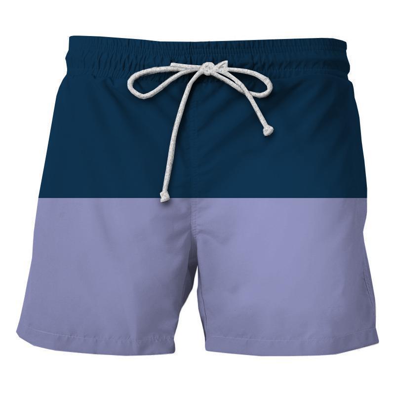 Sommer Herren 3D-bedruckte Shorts mit Seitentaschen Badeshorts Strand Freizeithorts