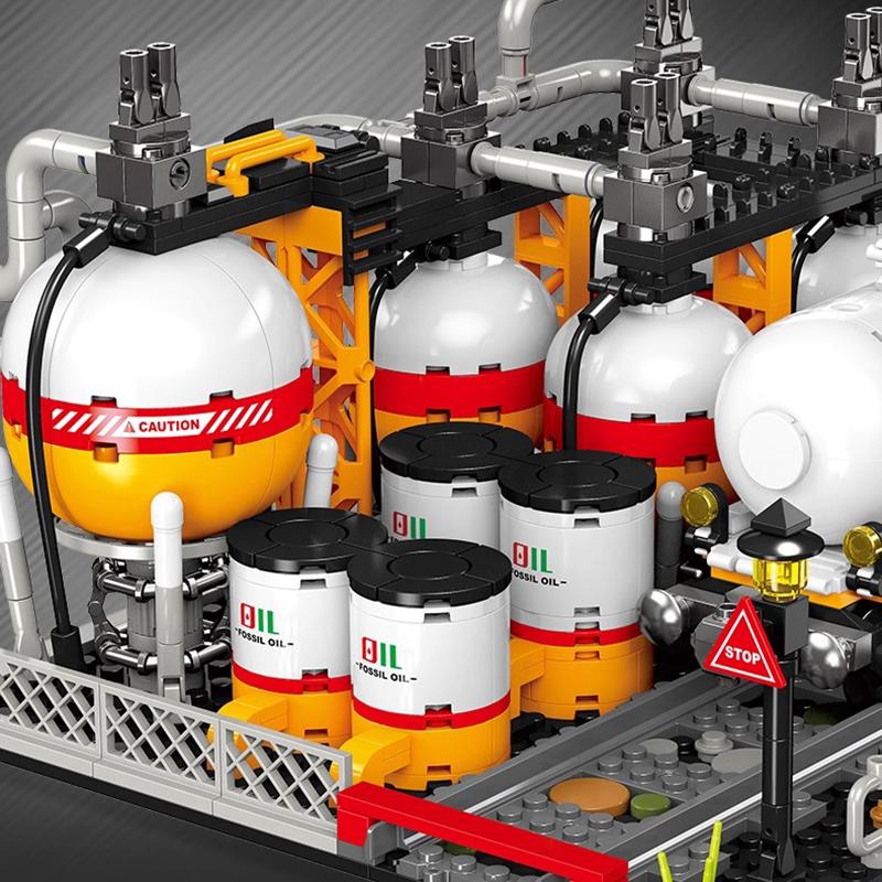 MOC Kraftstofftank Baustein Set Weinfässer Warencontainer Gabelstapler Steine Spielzeug Jungen Geschenk