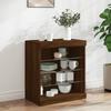 Vidaxl Cabinet With LED Lighting, Brown Oak, 60.5X37X67 Cm