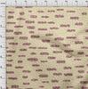 oneOone Cotton Flex Beige Fabric Geometric Rounded Rectangle Sewing Material Print Fabric By The Yard 40 Inch