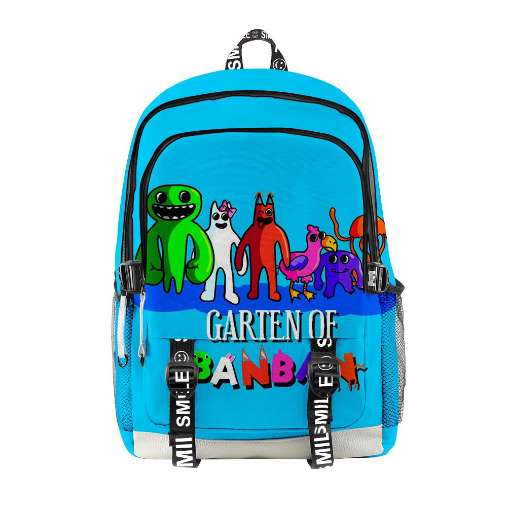 Cartoon Youthful School Bags Unisex Garten Of Banban Travel Bags 3D Print Oxford Waterproof Notebook Multifunction Backpacks