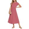 Women's Fashion Temperament Elegant Waisted Casual Dresses