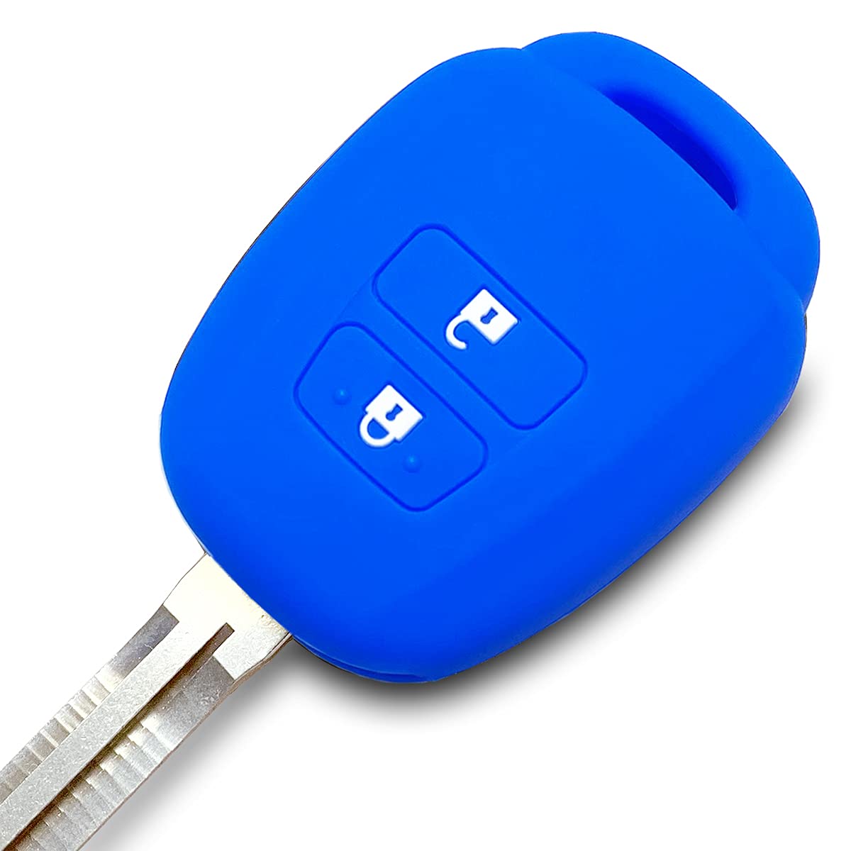 

IKT Силиконовый чехол для бесключевых ключей, 2 кнопки, синий, Sienta, Vitz, Succeed, синий