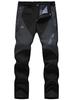 Gopuune Men's Winter Pants, Fleece-Lined, Windproof, Water-Repellent, Warm, and Abrasion-Resistant for Hiking, Cycling, and Work Wear (Black, Size L)