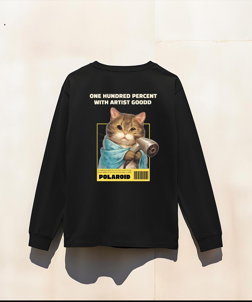 OHP Ohpxgoodd B Polaroid Crew Neck Long Sleeve T-Shirt