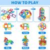 Magnetic Building Blocks Constructor Set 3D STEM Educational Toys For 3Years+ Old Kids Boys Girls Birthday Gifts 30/50/90/140PCS