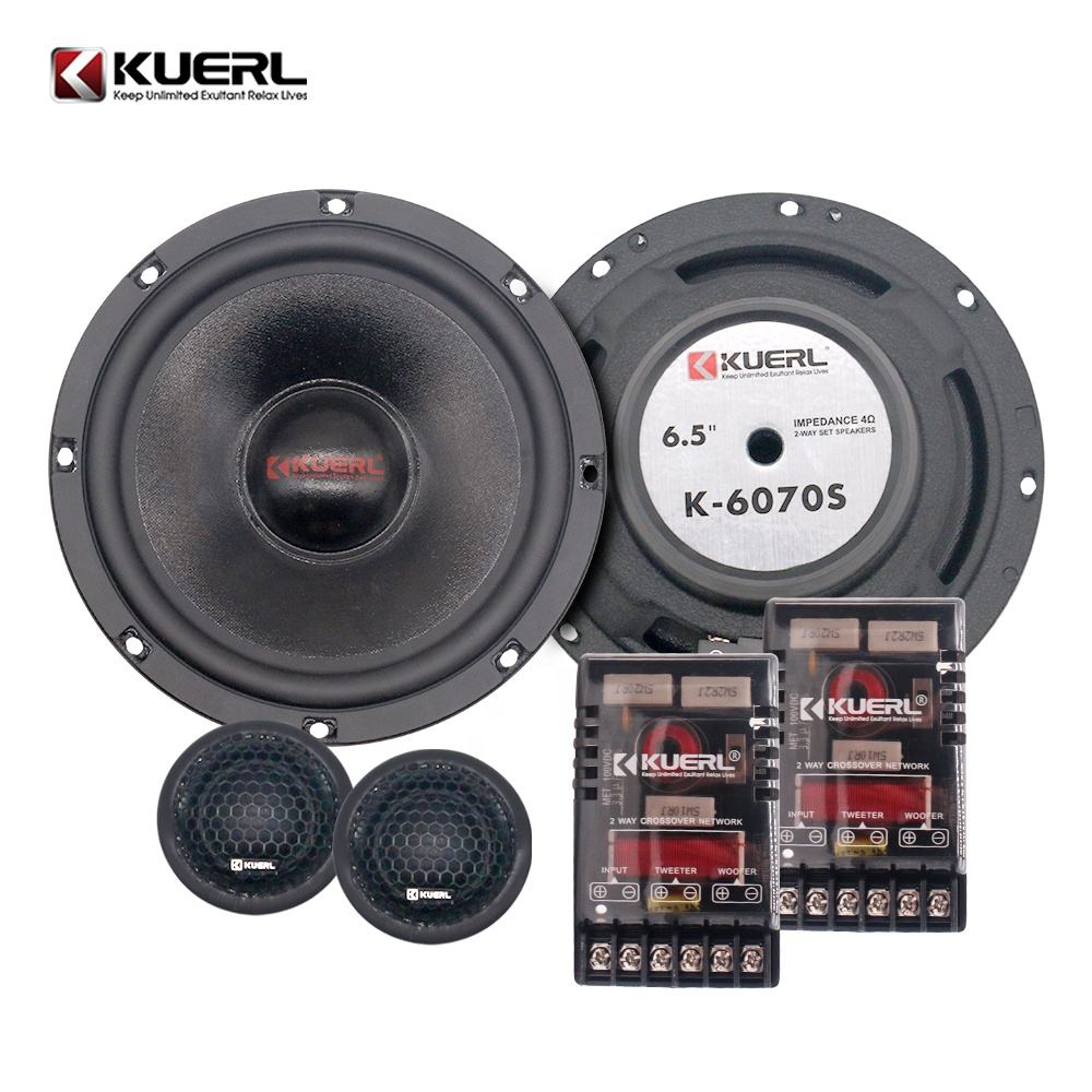 6.5 Inch Front Door Tweeter Subwoofer MAX160W High Quality 2-Way Car Speaker Set High Power Car Speaker Automobile Audio Upgrade