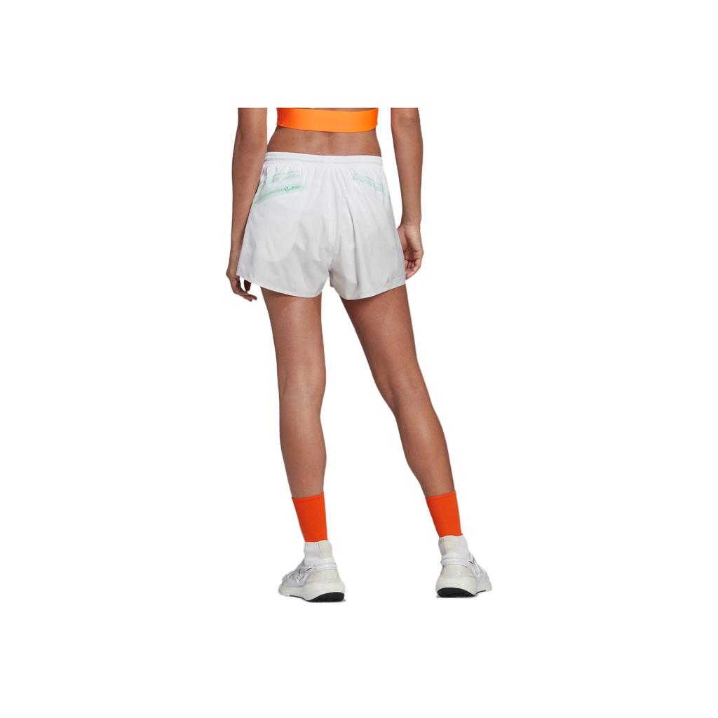 Adidas X Stella McCartney Color Block Striped Sports Shorts Women Shorts White HD9119