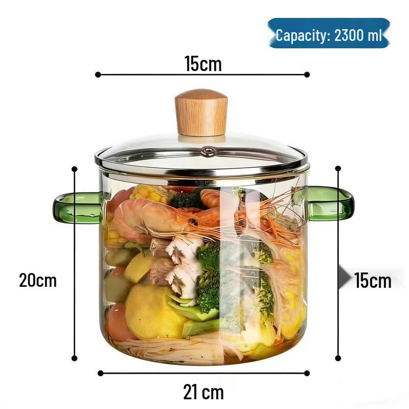 Wutuo High Borosilicate Glass Soup Pot