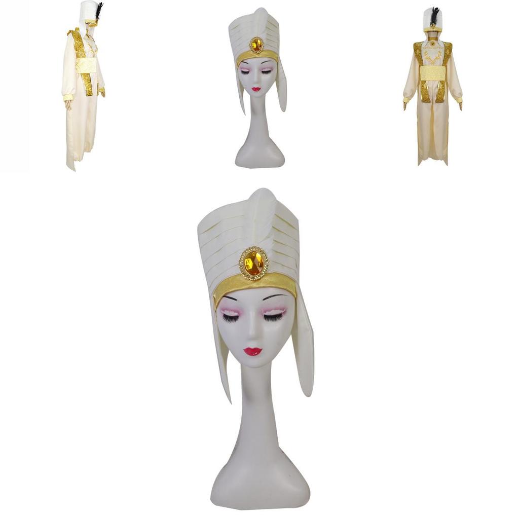 Stylish Arabian Prince Aladdin Adult Cosplay Costume Party Outfit With Hat