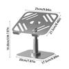 Anti Slip Base Rotating Laptop Riser Ventilated Design Projector Support Holder  School