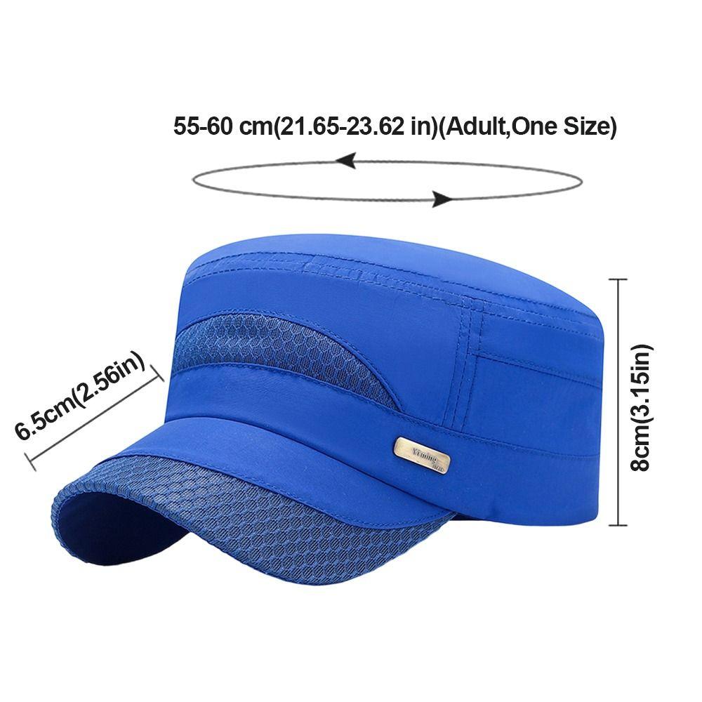 Anti-UV Baseball Cap Quick-drying Peaked cap Fashion Flat Top Hat  Men Women