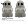 Ghost Reading A Book Statue Halloween Mini Ornament, 3D Printed Cute Little Sturdy Figurines Figurine, Durable PLA Creative Statues for Bookshelves