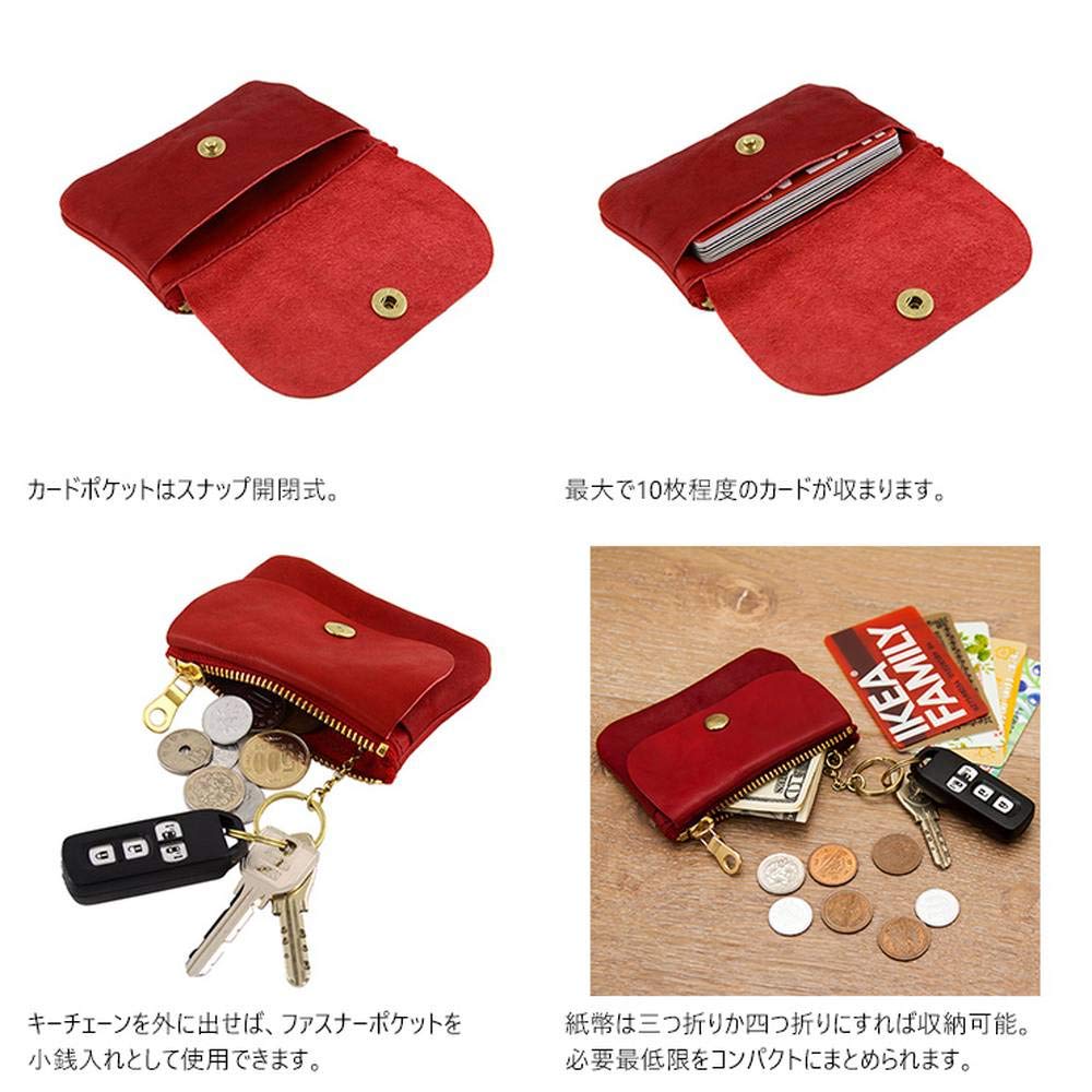 AGILITY affa "Petit" Coin Case/Key Case (5 Colors Available) Tochigi Shibori (Brown)